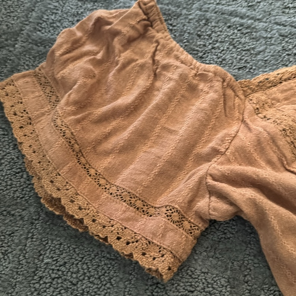 Boho Brown Ruffle Dress - Picture 3 of 3